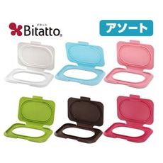 【必貼妥 bitatto】濕紙巾蓋(大) 重覆黏貼/保持濕度/攜帶方便/單手開闔(顏色隨機)