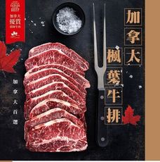 JBS加拿大Top38幸運牧場穀飼霜降牛排(100g/片)