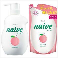 【日本 kracie 】Naive 植物沐浴乳(530ml+380ml)