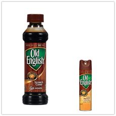 【美國 Old English 】傢俱保養油--深色木質修護專用(236ml)*1+傢俱亮光噴霧*1