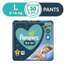 日本Pampers安睡褲(L9~14公斤以下)30片/包*1