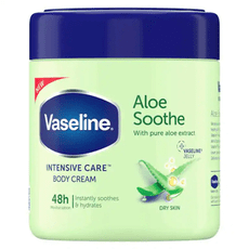 進口Vaseline身體乳霜-蘆薈保濕(400ml)*3