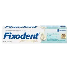 美國Fixodent假牙黏著劑-無人工香料(68g)*1