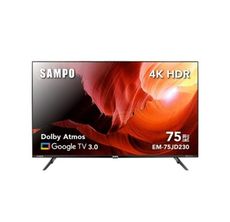 SAMPO聲寶 75吋 4K UHD LED智慧聯網顯示器 EM-75JD230