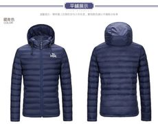 英國名品 Lonsdale 90% 鵝絨羽絨服 男 (藏青色)  好物特殺
