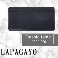 【lapagayo】經典質感真皮手拿萬用包