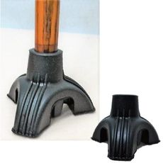 橡膠腳套 腳墊-三角腳套 孔徑1.6/1.8cm 高5.1cm 黑色 拐杖助行器用 ZHCN1802