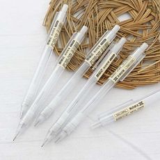 無印風透明磨砂筆桿0.5mm自動鉛筆10枝一組