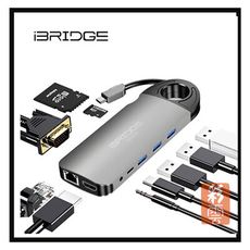 iBRIDGE 10合1 Type-C Hub 多功能4K轉接器(IBH002)