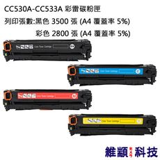 HP CC530A/CC531A/CC532A/CC533A 副廠彩雷環保碳粉匣 適用 CM2320