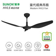 SUNON Modern HVLS Fan 吊扇 60吋 黑色 (1.5M) 六段轉速 DC直流吊扇