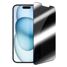 ACEICE for iPhone 15 6.1吋 亮面防窺滿版玻璃保護貼-黑