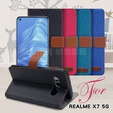 GENTEN for REALME X7 5G 自在文青風支架皮套