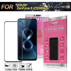 Xmart for ASUS ZenFone 8 (ZS590KS)超透滿版 2.5D鋼化玻璃貼-黑