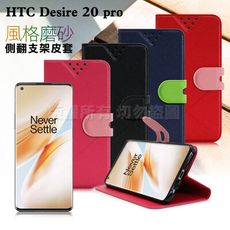 NISDA for HTC Desire 20 Pro 風格磨砂支架皮套