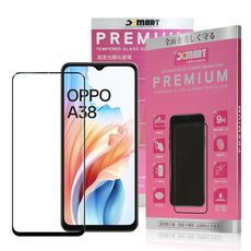 Xmart for OPPO A38 5G 超透滿版 2.5D 鋼化玻璃貼-黑