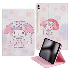 My Melody 美樂蒂 三星 Galaxy Tab S9FE+ 和服精巧款平板皮套