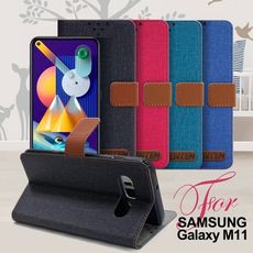 GENTEN for 三星 Samsung Galaxy M11 自在文青風支架皮套