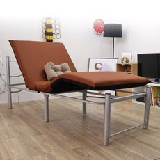 奧斯頓加高多用途單人沙發床椅 附拆洗布套 免鎖螺絲組裝 可抬腳設計(2色可選)