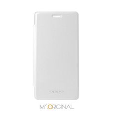 OPPO Mirror 5s 原廠側掀皮套 - 白色 (盒裝)