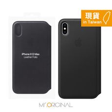 Apple 原廠 iPhone Xs Max Leather Folio皮革雙面夾 黑(台灣公司貨)