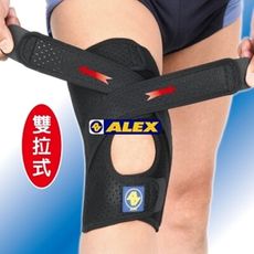 台灣製造 ALEX T-16 雙拉加強型護膝 專業運動款