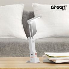 【GREENON】二合一創意折疊檯燈 手電筒 LED閱讀燈 手機架 USB手電筒 緊急照明