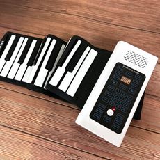【山野樂器】88鍵手捲鋼琴(進階版) 薄型矽膠電子琴 百種音色 USB充電式 可接耳機 樂齡學習