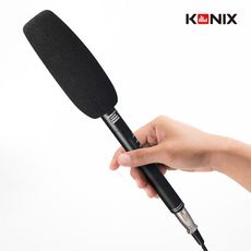 【KONIX 科尼斯樂器】超指向性採訪麥克風 電池供電 相機錄音麥克風 攝影機 戶外收音