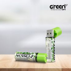 【GREENON】USB環保充電電池 鎳氫電池 USB接頭直充 適用無線滑鼠