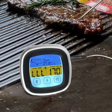 【橘能生活家】不鏽鋼探針式料理溫度計 計時器 響鈴提示 舒肥料理 烤箱料理 烘焙