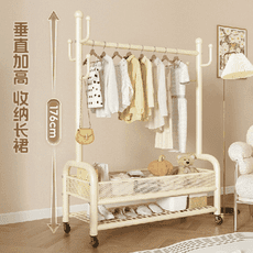 衣架落地 臥室挂衣架 可移動家用輕奢晾衣架 室內衣服架子 簡易衣帽架