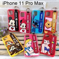 迪士尼手腕帶保護殼 iPhone 11 Pro Max (6.5吋) 正版米奇米妮史迪奇小熊維尼