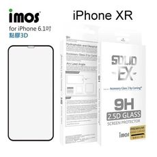 iMOS 2.5D康寧神極點膠3D滿版 iPhone XR (6.1吋) 玻璃螢幕保護貼 美觀防塵