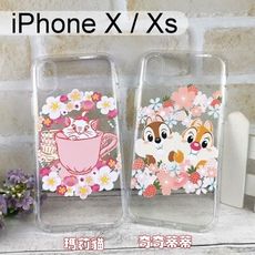 迪士尼空壓軟殼 [櫻花] iPhone X / Xs (5.8吋)【Disney正版】瑪莉貓奇奇蒂蒂