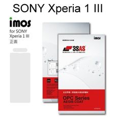 【iMos】3SAS系列保護貼 SONY Xperia 1 III (6.5吋) 超潑水、防污
