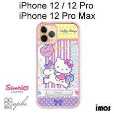 imos三麗鷗Kitty防摔立架手機殼樂園凱蒂iPhone 12/12 Pro/12 ProMax