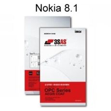 【iMos】3SAS系列保護貼 Nokia 8.1 (6.18吋) 超潑水、防污、抗刮