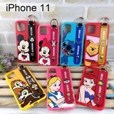 迪士尼手腕帶保護殼iPhone 11 (6.1吋) 扣環 支架【正版】米奇米妮史迪奇小熊維尼奇奇蒂蒂