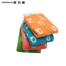 【MORINO摩力諾】美國棉趣味字母/數字 緹花方巾_33x34cm_MO671