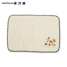 【MORINO摩力諾】有機棉素色刺繡浴墊_MO6944