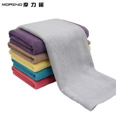 【MORINO摩力諾】飯店級素色緞條浴巾MO832
