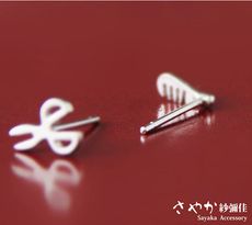 【Sayaka紗彌佳】純銀小清新風格梳子剪刀耳環-耳針款