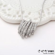 【Sayaka紗彌佳】華麗貴氣派對風格鑲鑽垂墜項鍊