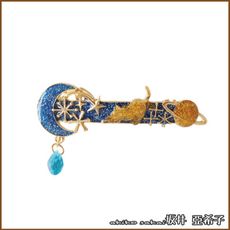 『坂井．亞希子』 日系神秘惑星星球月亮齒輪造型彈簧夾