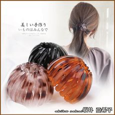 『坂井.亞希子』日系時尚花苞扣馬尾丸子頭造型盤髮固定器