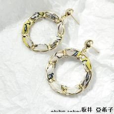 『akiko亞希子』金屬環繞氣質明星款耳環