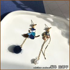 『坂井.亞希子』日系可愛童趣魔法女巫造型耳環