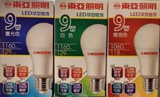 ☼金順心☼~東亞 LED 9W 燈泡 E27 燈頭 保固一年 全電壓 球泡 無藍光 另售12W