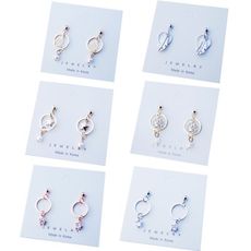 韓國 小圈系列 925銀針 針式 夾式 耳環 【Bonjouracc】